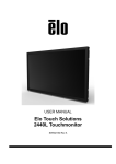 Elo TouchSystems 2440L User manual