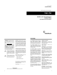Radio Shack TAD-794 Owner`s manual