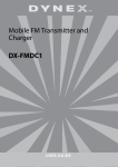 Dynex DX-FMDC1 User guide