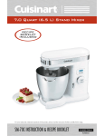 Cuisinart SM-70C Operating instructions