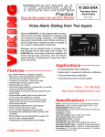 Viking Alarm Dialers Specifications