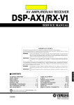 Yamaha RX-V901 Service manual