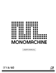 Mono Machines SFX-6 User`s manual