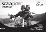 Cardo Systems SCALA RIDER TEAMSET User guide