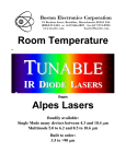 Alpes Lasers . TC-3 Datasheet