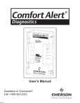 Emerson Comfort Alert 543-0033-00 User`s manual