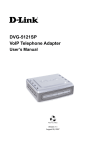 D-Link DVG-5121SP User`s manual