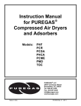 Puregas TOC Instruction manual