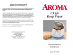 Aroma ADF-175RN Instruction manual