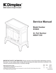 Dimplex DS5629 Service manual