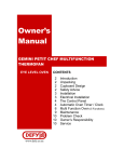 Defy GEMINI PETIT CHEF MULTIFUNCTION THERMOFAN Owner`s manual