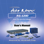 AirLive RS-1200 User`s manual