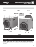 Aprilaire 1730A Owner`s manual