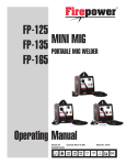 WELDING INDUSTRIES 125i MC91-0 Specifications