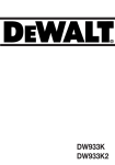 DeWalt DW933K Technical data