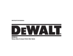 DeWalt DW0246 Instruction manual