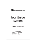 Williams Sound TGS SYS A User manual