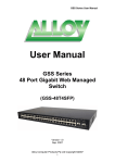 Alloy GSS-24T4SFP User manual