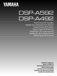 Yamaha DSP-A492 Owner`s manual