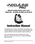 AccuLine 40-6505 Instruction manual