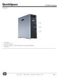 HP Z600 - Workstation - 6 GB RAM QuickSpecs