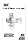 BNF UMX GEE BEE R2 Instruction manual