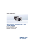 Basler SCOUT LIGHT User`s manual