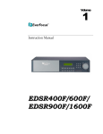 EverFocus EDSR 400F Instruction manual