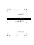 Radio Shack CTR-116 Owner`s manual