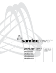 Samlexpower SSW-1500-12A Owner`s manual