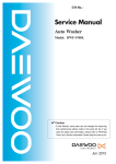 Daewoo DWF-190SL Service manual