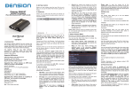 Dension IPH-9201-5 Instruction manual