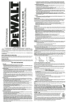 DeWalt DC727-XE Instruction manual
