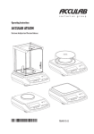Acculab ATL-2202 Operating instructions