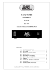 ASL INTERCOM BS 181 User manual