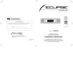 Eclipse CD8053 Owner`s manual