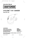 Craftsman 900.11684 Instruction manual