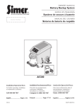 Simer 2945 Owner`s manual