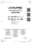 Alpine IVA-D100 Owner`s manual