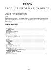 Epson TM U200D - B/W Dot-matrix Printer Product information guide