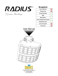 Chauvet Radius User manual