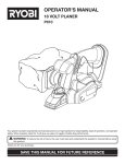 Ryobi P610 Operator`s manual