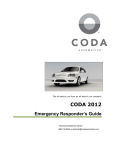 Coda 2012 Vehicle System information