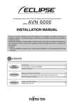 Eclipse AVN 6000 Installation manual