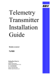 BBV Tx1000 Installation guide