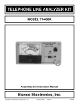 Elenco Electronics TT-400K Instruction manual