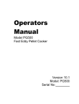 Cookshack Fast Eddy's Oven FEC500 Operator`s manual