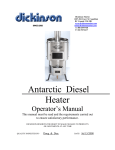 Dickinson Antarctic Diesel Operator`s manual