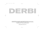 Derbi GPR 125 Racing Owner`s manual