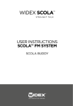 USER INSTRUCTIONS SCOLA™ FM SYSTEM